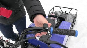 Мотобуксировщик СИГМА-2, 8 л.с., рычажный лыжный модуль, гусеница 500х2424, вариатор TAV2-40. Обзор