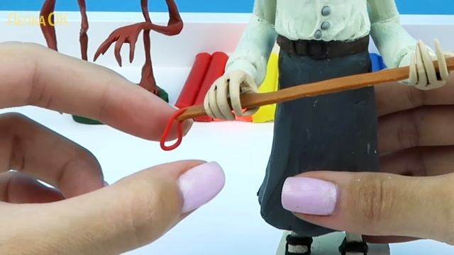 Учительница и Охотник из игры Маленькие Кошмары (Little Nightmares 2) | Лепим фигурки из пластилина смотреть онлайн