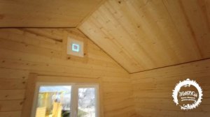 Небольшой дачный домик 6 на 4 метра "под ключ" из минибруса