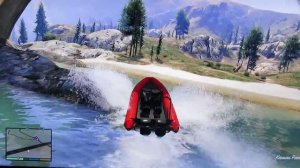 Плаваем на моторной лодке и гоняемся с ботами в гта 5