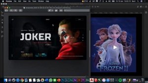 Design Frozen 2 Web App UI in Adobe Photoshop CC 2018 - Speed Art Tutorial