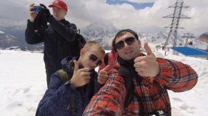 Кавказ день 3-й. Гора Эльбрус станция Гарабаши.  Привет с Эльбруса.