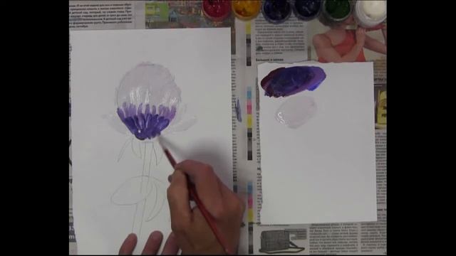 Рисуем клевер. Занятие ведет В.Т. Головченко смотреть онлайн