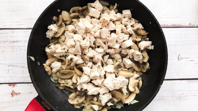 Жульен с грибами без муки