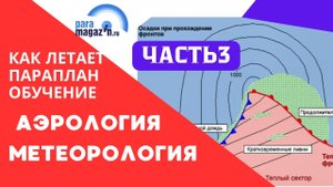 Как летает параплан. Обучение. Аэрология. Метеорология. Часть3