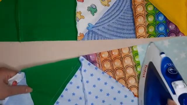 Детское лоскутное одеяло с Амангасами. Сразу 3 швейных идеи в одном видео! смотреть онлайн