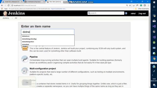 Jenkins integration with Git in one minute for Net Core MVC projects смотреть онлайн