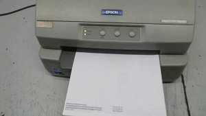 Self test page from Epson PLQ-20