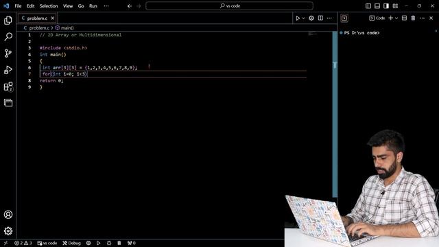 2D Array | C tutorials series 2023 | Matrix in 2D Array 2023 #matrix #array #clanguage #coding