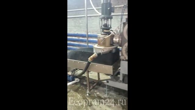 Работа плунжерного фильтра и водокольцевой резки.