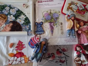 Вышивка, новые наборы и ватные игрушки. Обо всем -1.