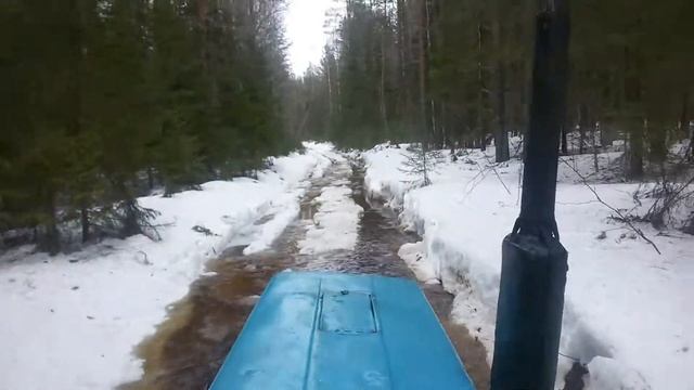 МТЗ -82. Трелевка леса..Пробиваем дорогу..