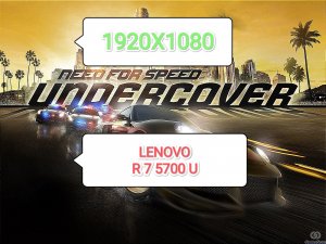 Need for Speed™ Undercover v. 1.0.0.8 - тест игры на Lenovo R 7 5700 U