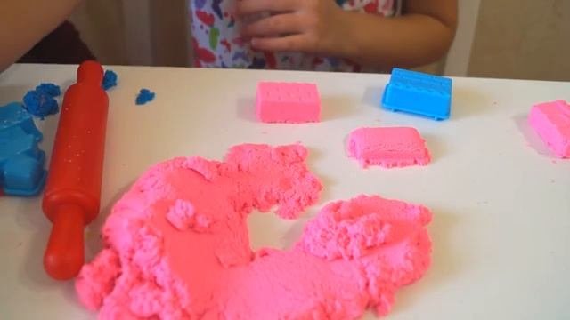 ХИТ! Живой разноцветный кинетический ПЕСОК. Unpacking Kinetic Color Sand