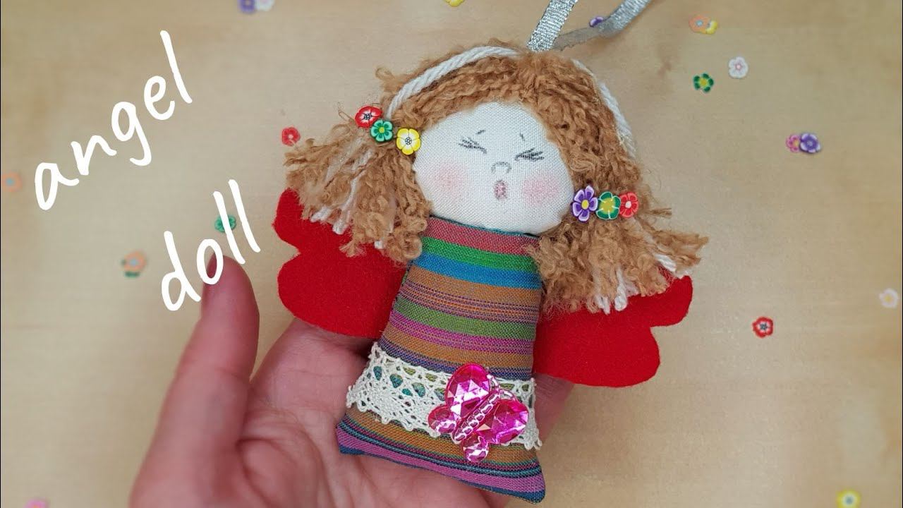Angel Doll Made from Pieces of Fabric and Felt смотреть онлайн