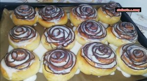 Вкуснейшие  синнабоны с НЕЖНЕЙШИМ КРЕМОМ/булочки с корицей