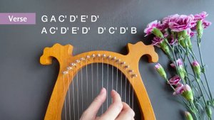 Rises the Moon - Liana Flores | Lyre Harp (Easy)