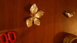 Как сделать цветочек из фольги