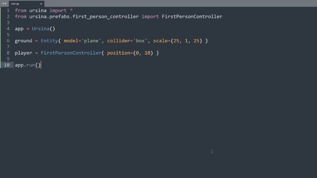First Person | Python Ursina Engine смотреть онлайн