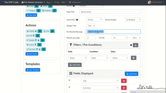 PHP Website Generator Introduction - CodeIgniter Website