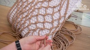 Авоська ХИТ! Вяжем вместе с ДомПряжи.рф из шнура I LOVE CORD собственного производства