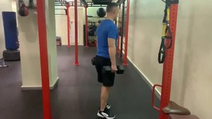 Прогулка фермера с гантелями