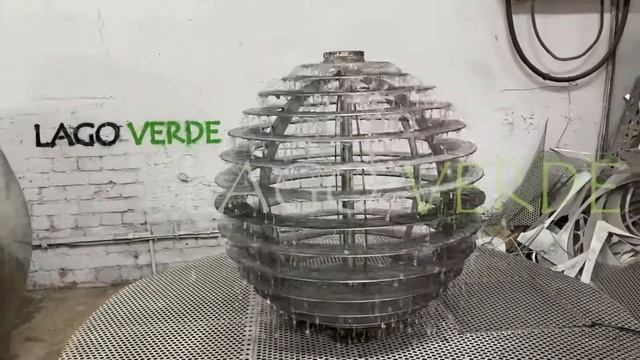 Фонтан -шар стальной "Globe"