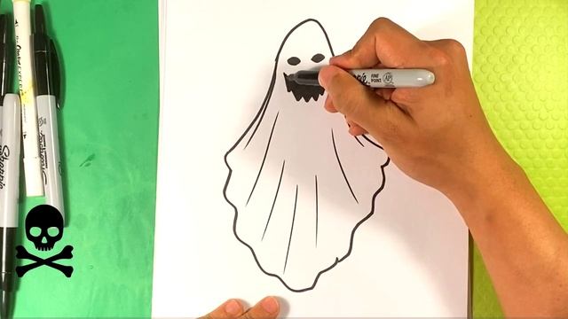 EASY How to Draw CREEPY GHOST смотреть онлайн