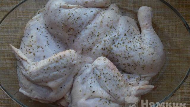 Курица запеченная целиком в духовке
