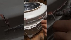 Пайка бака стиральной машины.