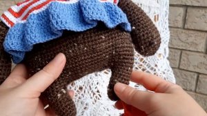 Медведица парижанка #амигуруми #amigurumi