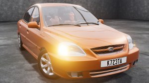 KIA RIO 2005 необычный краш-тест с манекенами в BeamNG.drive