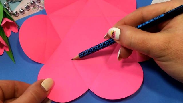 ОТКРЫТКА-ЦВЕТОК на 8 МАРТА Своими руками! ? Beautiful Handmade Women's Day Card idea | 8 March