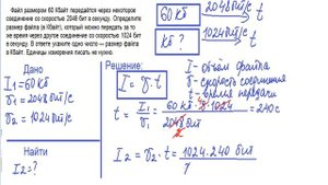 задание 15 ОГЭ информатика. Скорость Интернет