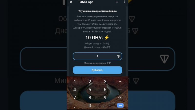 МАЙНИНГ TON БЕЗ ВЛОЖЕНИЙ MINING TON WITHOUT INVESTMENTS