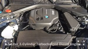 2016 BMW 116d Cold Start / 1.5L 3.Cyl Diesel Engine F20 Facelift/LCI