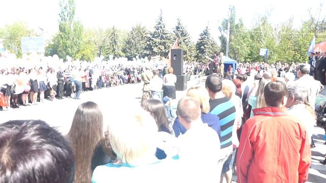 Передача боевого знамени в г. Новоазовск смотреть онлайн