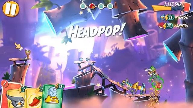 angry birds 2 level 44  Bamboo forest eggchanted wood mzgameplay