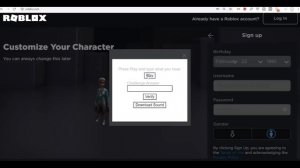 The New Roblox Sign Up Page