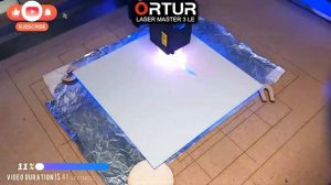 Ortur #laser master 3, engraving a mirror to make a cool mirror light box.