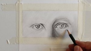 How to draw realistic eyes using graphite pencil | Step by step tutorial