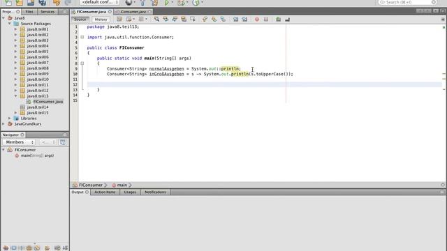 Java 8 Tutorial - 13 - Consumer Interface German