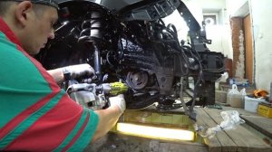 Установка передних тормозов - Toyota Camry 50 2.5 2AR-FE АТ Часть 2.