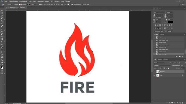 Как сделать логотип в векторе в фотошопе смотреть онлайн