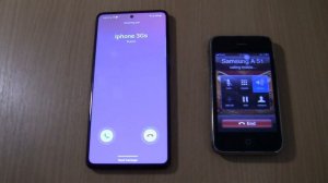 Over the Horizon Incoming call & Outgoing call at the Same Samsung Galaxy A51 +Iphone 3Gs