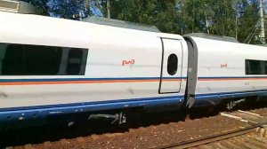 ЭВС1-08 "Сапсан" с сцепкой 09 с сообщением "Москва ленингр.-СПБ моск."