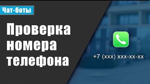 Проверка номера телефона в чат-боте. Пример чат-бота. Шаблон чат-бота