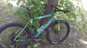 Регидная вилка из пружинно-эластомерного макета + рожки Katana...