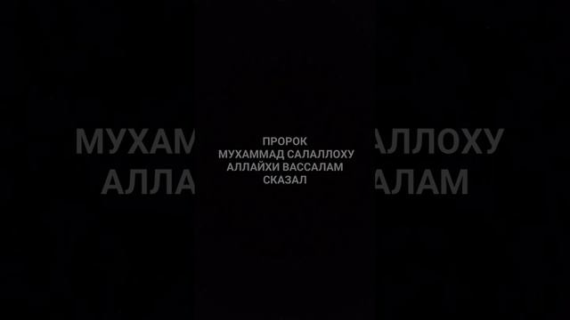 ПРОРОК МУХАММАД САЛАЛЛОХУ АЛЛАЙХИ ВАССАЛАМ СКАЗАЛ #quran #религия #islam #иман#top #trending #tikto