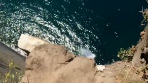 Прыжок со скалы Киселёва Потапов А.Б. 13.07.2016